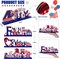 4-Piece 4th of July Decorations – Patriotic Red, White & Blue Gnomes for Home, Classroom, or Office, Memorial Day & Independence Day